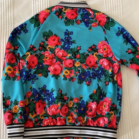 49 Dzines Floral Bomber Jacket Blackfoot-designed M - Picture 4 of 4